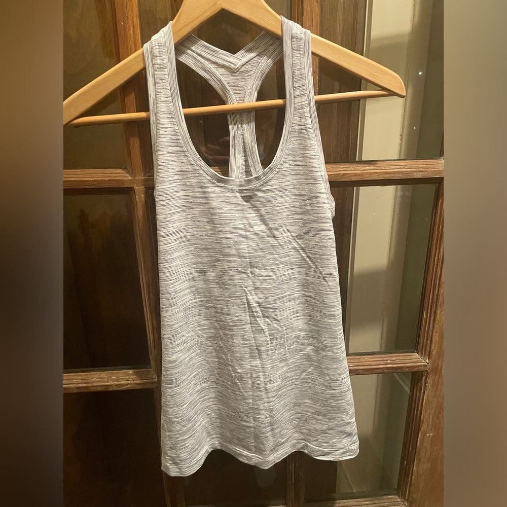 Gray Striped Tank Top
